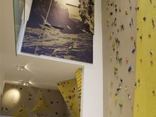 Climbing hall and boulder indoor
