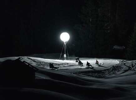 Nöt dla liösa - Night sledding