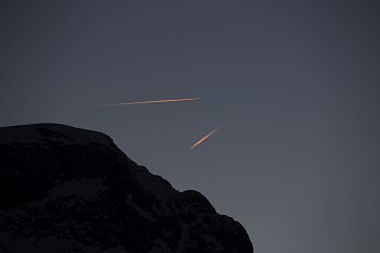 Airplanes over the Dolomites Alta Badia